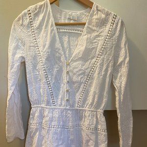 Zimmerman White Cotton Romper